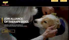 
							         Join Alliance of Therapy Dogs - Alliance of Therapy Dogs Inc.								  
							    