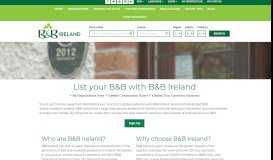 
							         Join B&B Ireland | List Your B&B | Bed and Breakfast								  
							    