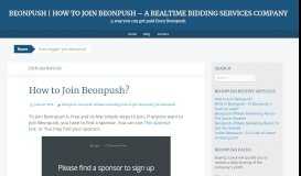 
							         join beonpush | Beonpush | How to Join Beonpush - A ...								  
							    