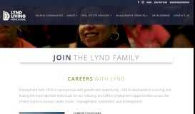
							         Join Our Team | LYND								  
							    