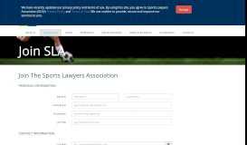 
							         Join SLA | The Sports Lawyers Association								  
							    