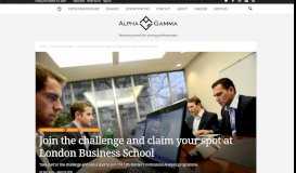 
							         Join the challenge and claim your spot at London Business School ...								  
							    