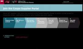 
							         Join the Coupa Supplier Portal | MIT VPF								  
							    