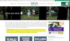 
							         Join the MGA | Metropolitan Golf Association								  
							    