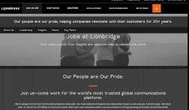 
							         Join Us, Find Careers and Jobs at Lionbridge								  
							    
