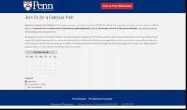 
							         Join Us for a Campus Visit - Penn Admissions - University of ...								  
							    