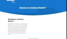 
							         Join Us | Jackson Hewitt Career Opportunities								  
							    