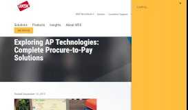 
							         Join WEX to Explore AP Technology and Supplier Portals - WEX Inc.								  
							    