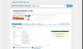 
							         joinghc.com at Website Informer. Index. Visit Joinghc.								  
							    