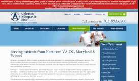 
							         Joint Replacement Washington DC - Anderson Orthopaedic Clinic								  
							    
