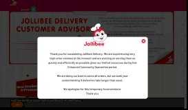 
							         Jollibee Delivery								  
							    