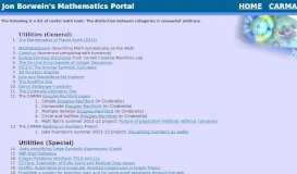 
							         Jon Borwein's Math Portal - carma								  
							    