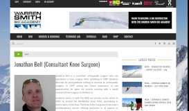 
							         Jonathan Bell (Consultant Knee Surgeon) - Warren Smith Ski Academy								  
							    