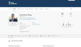
							         Jonathan Ping — Bond University Research Portal								  
							    