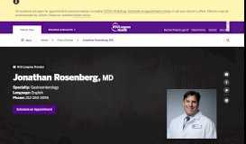 
							         Jonathan Rosenberg, MD | NYU Langone Health								  
							    