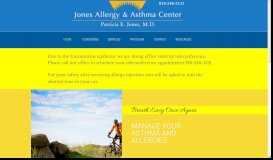 
							         Jones Allergy & Asthma Center								  
							    
