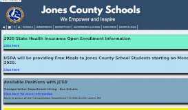 
							         Jones County Schools' Home Page								  
							    