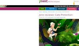 
							         Jono reviews: Cats Protection • Yoast								  
							    