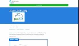 
							         Jooble Job Posting - Pricing, Key Information and FAQs								  
							    