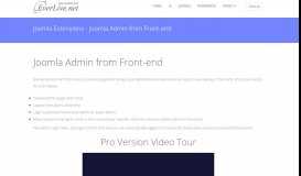 
							         Joomla Admin from Front-end - EverLive.net								  
							    