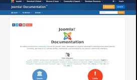
							         Joomla! Documentation								  
							    