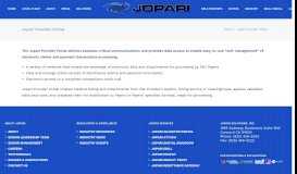 
							         Jopari Provider Portal - JOPARI SOLUTIONS INC.								  
							    