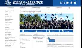 
							         Jordan - Elbridge High School | Jordan-Elbridge Central School District								  
							    