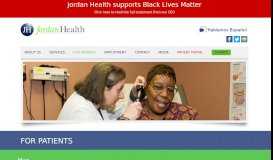 
							         Jordan Health » For Patients								  
							    