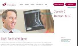
							         Joseph C. Duncan, M.D. | Central Indiana Orthopedics								  
							    