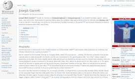 
							         Joseph Garrett - Wikipedia								  
							    