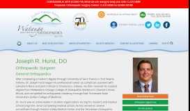 
							         Joseph R. Hurst, DO | Orthopedic Doctor | Watauga Orthopaedics								  
							    