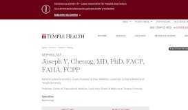 
							         Joseph Y. Cheung | Temple Health								  
							    