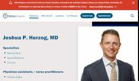 
							         Joshua P. Herzog, MD: Spine Surgeon, Richmond & Prince George ...								  
							    