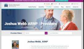 
							         Joshua Webb ARNP - Western Washington Medical Group								  
							    