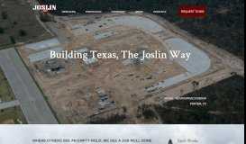 
							         Joslin Construction								  
							    