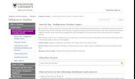 
							         Journal Articles (peer-reviewed / scholarly articles) - Indigenous ...								  
							    