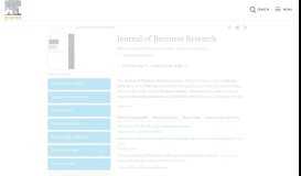 
							         Journal of Business Research - Elsevier								  
							    