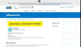 
							         Journals @ Scholars Portal | Ryerson University Library & Archives								  
							    