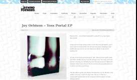 
							         Joy Orbison – Toss Portal EP | Rewind Forward								  
							    