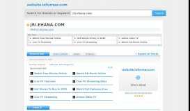 
							         jri.ehana.com at Website Informer. Visit Jri Ehana.								  
							    
