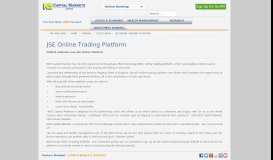 
							         JSE Online Trading Platform - NCB Capital Markets Ltd.								  
							    