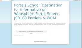
							         JSR 168, 286 Portlets & Portal Interview Questions - Portals School ...								  
							    