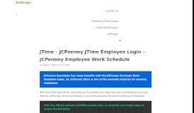 
							         JTime Launchpad Login Help (JCPenny Associates Work ...								  
							    