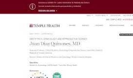 
							         Juan Diaz Quinones | Temple Health								  
							    
