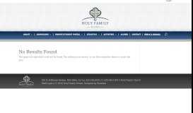 
							         Jubilee Hall > Holy Family School > Parent / Student Portal > School ...								  
							    