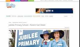 
							         Jubilee Primary School – Parent Fact Sheet | Families Magazine								  
							    
