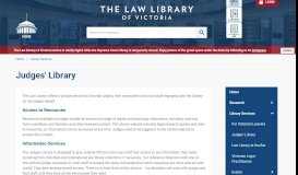 
							         Judges' Library | The Law Library of Victoria								  
							    