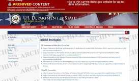 
							         Judicial Assistance - State.gov - US Department of State								  
							    