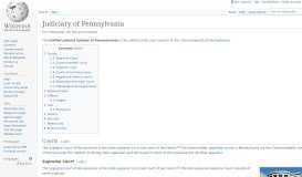 
							         Judiciary of Pennsylvania - Wikipedia								  
							    