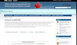 
							         JUDICOM! - Office of the Commissioner for Federal Judicial ...								  
							    